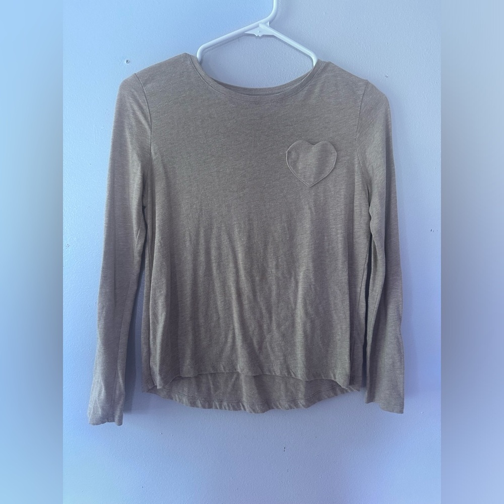 Heart, long sleeves tee